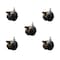 Service Caster 2'' Antique Metal Hood Twin Caster Locking Nylon Wheel 5/16 Thread Stem, 5PK SCC-TS02S50D-NYS-WA-B-5161812-5 - alternate 1